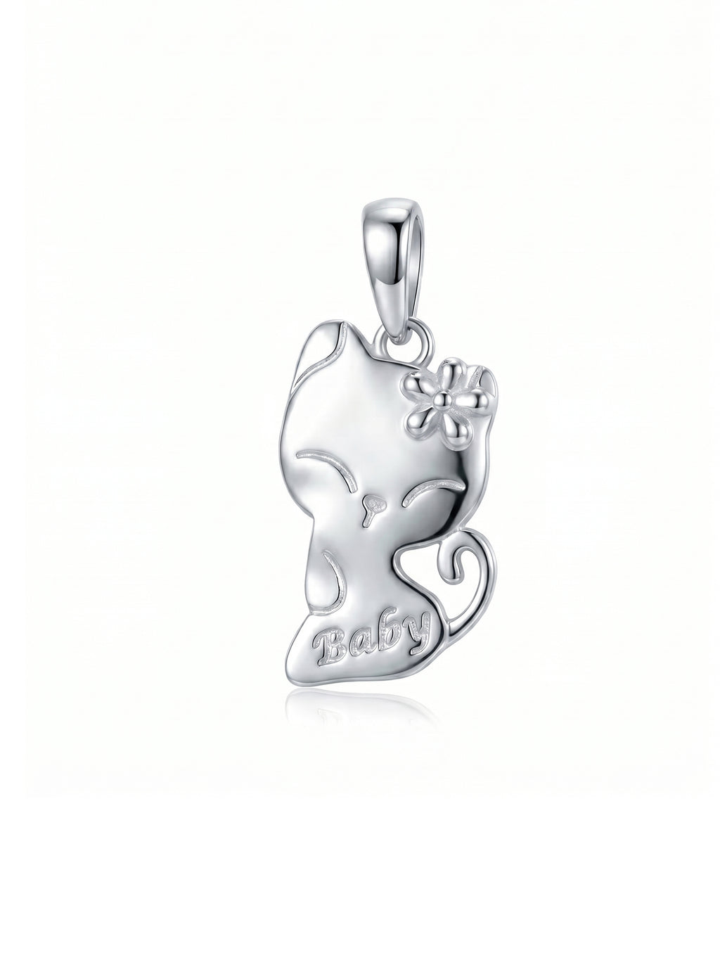 Kids Sitting Kitten "Baby" Pendant