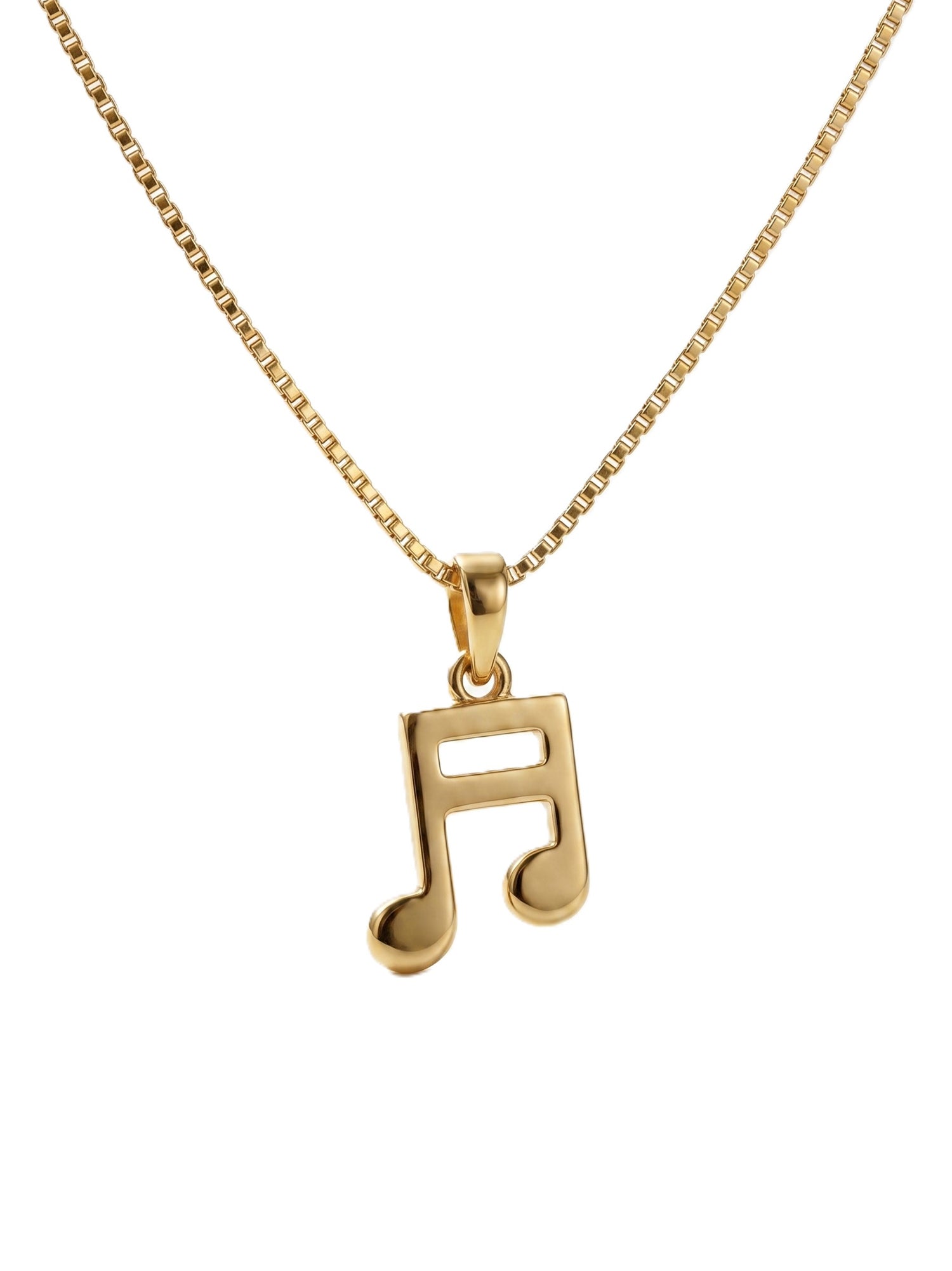 Music Note Pendant Necklace for Kids