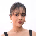 Lustrous Classic Hoop Earrings