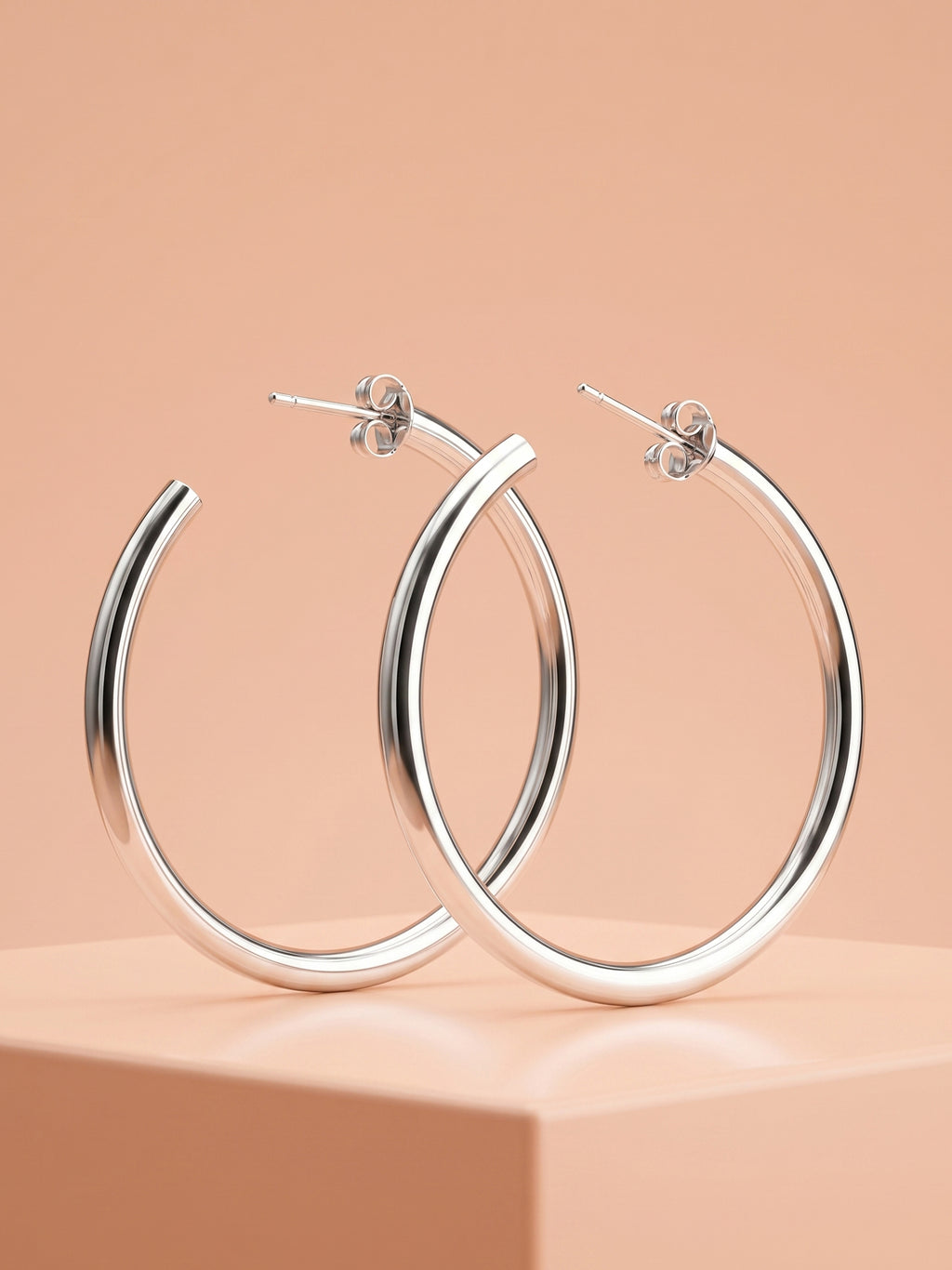 Polished Open-End Tubular Hoops