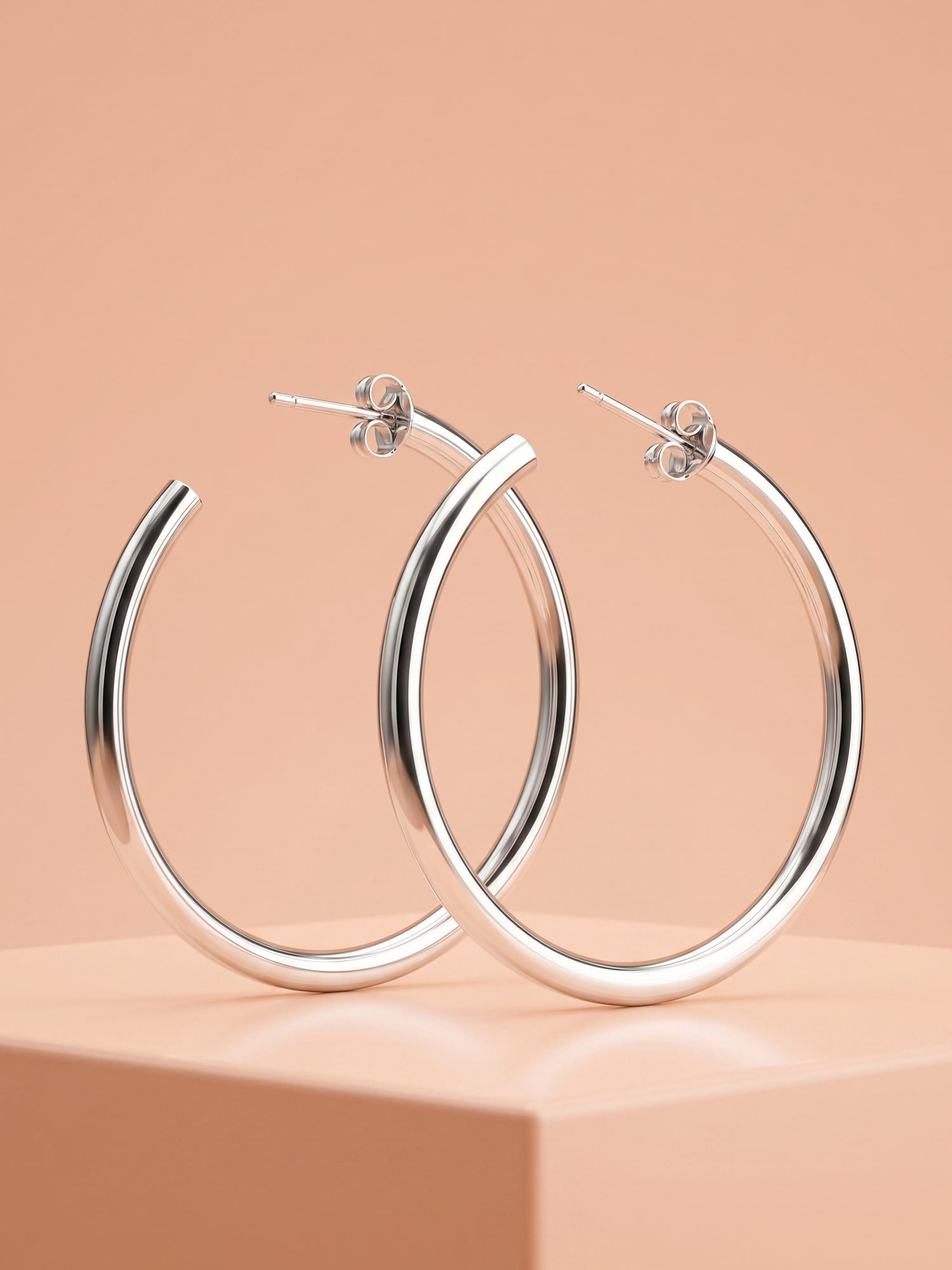 Polished Open-End Tubular Hoops