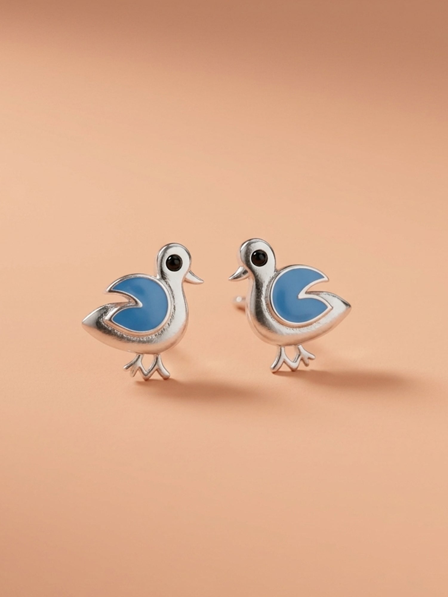 Whimsical Bluebird Studs