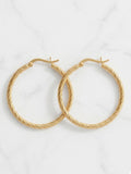 Gilded Helical Hoop Earrings