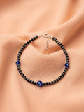 Triple Evil Eye Black Crystal Bead Bracelet