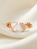 Dual Tone Heart Stud