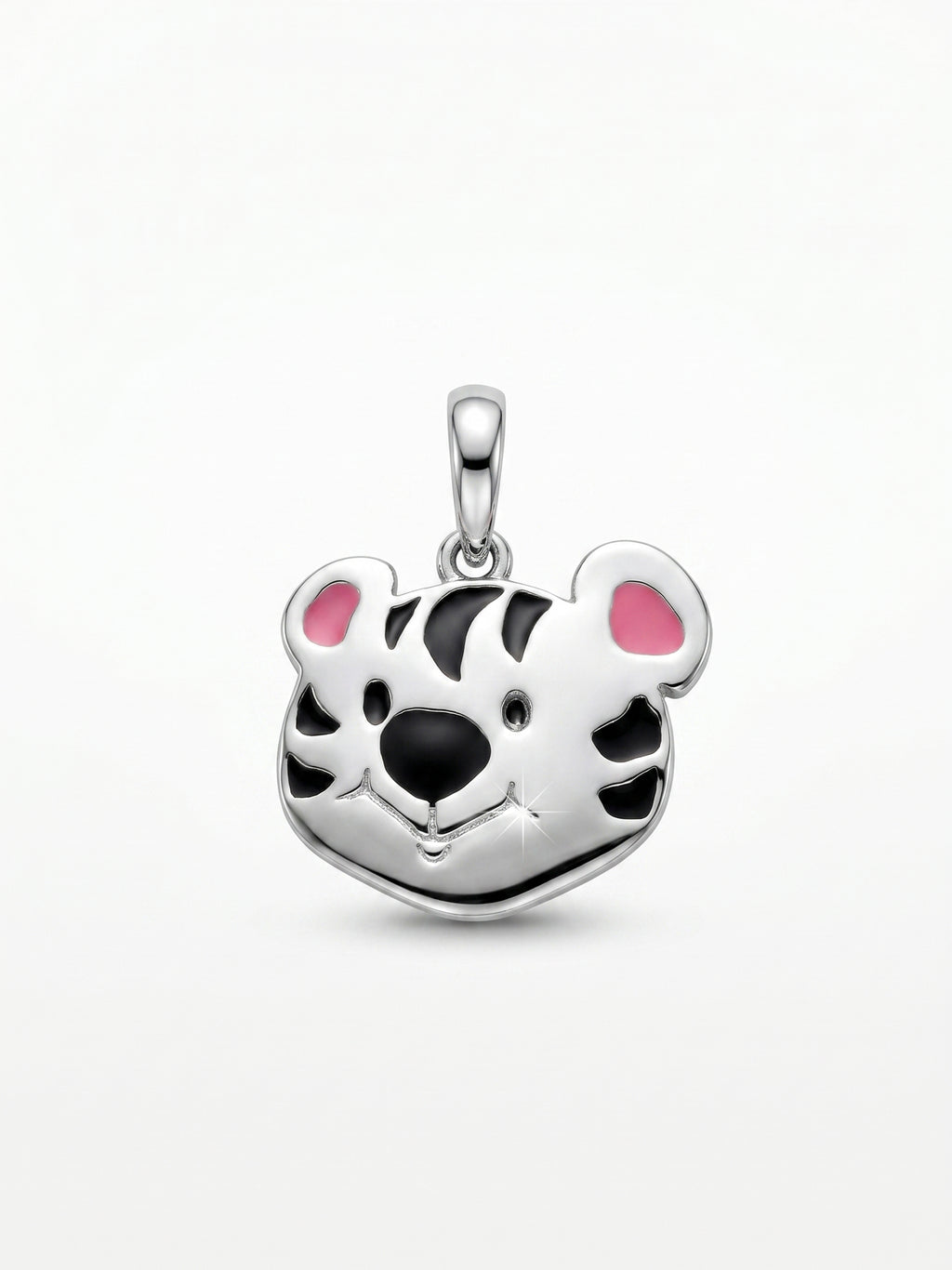 Kids Playful Tiger Face Pendant