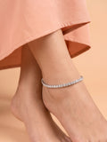 Starlight Cubic Zirconia Tennis Anklet
