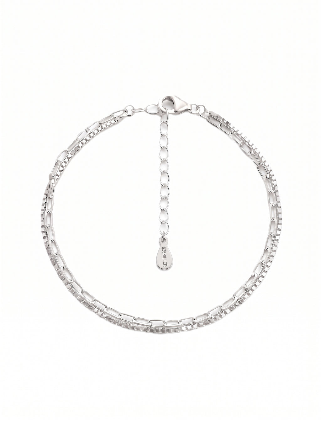 The Dual-Layer Paperclip & Venetian Box Chain Bracelet