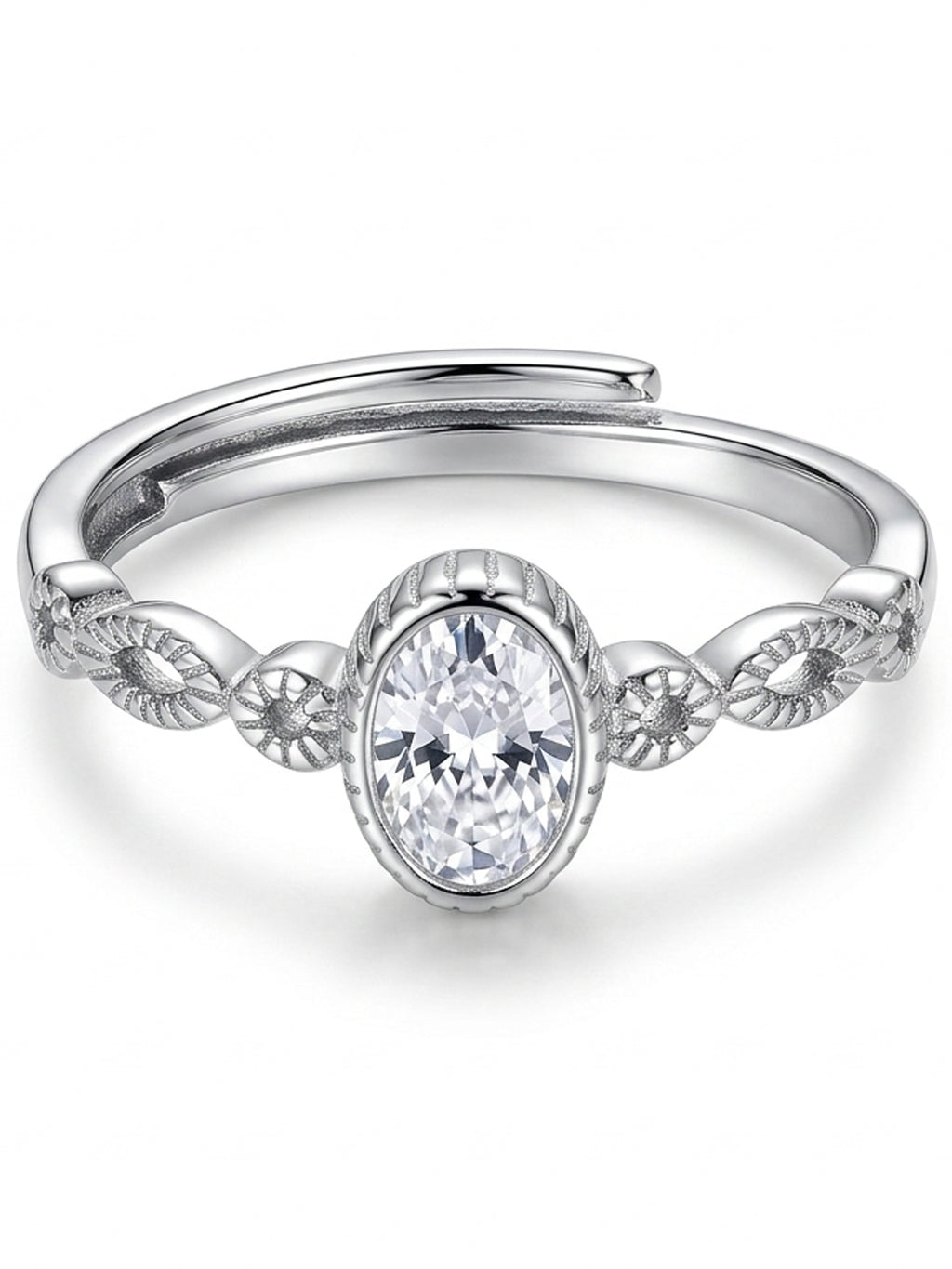 Vintage Oval Halo Ring