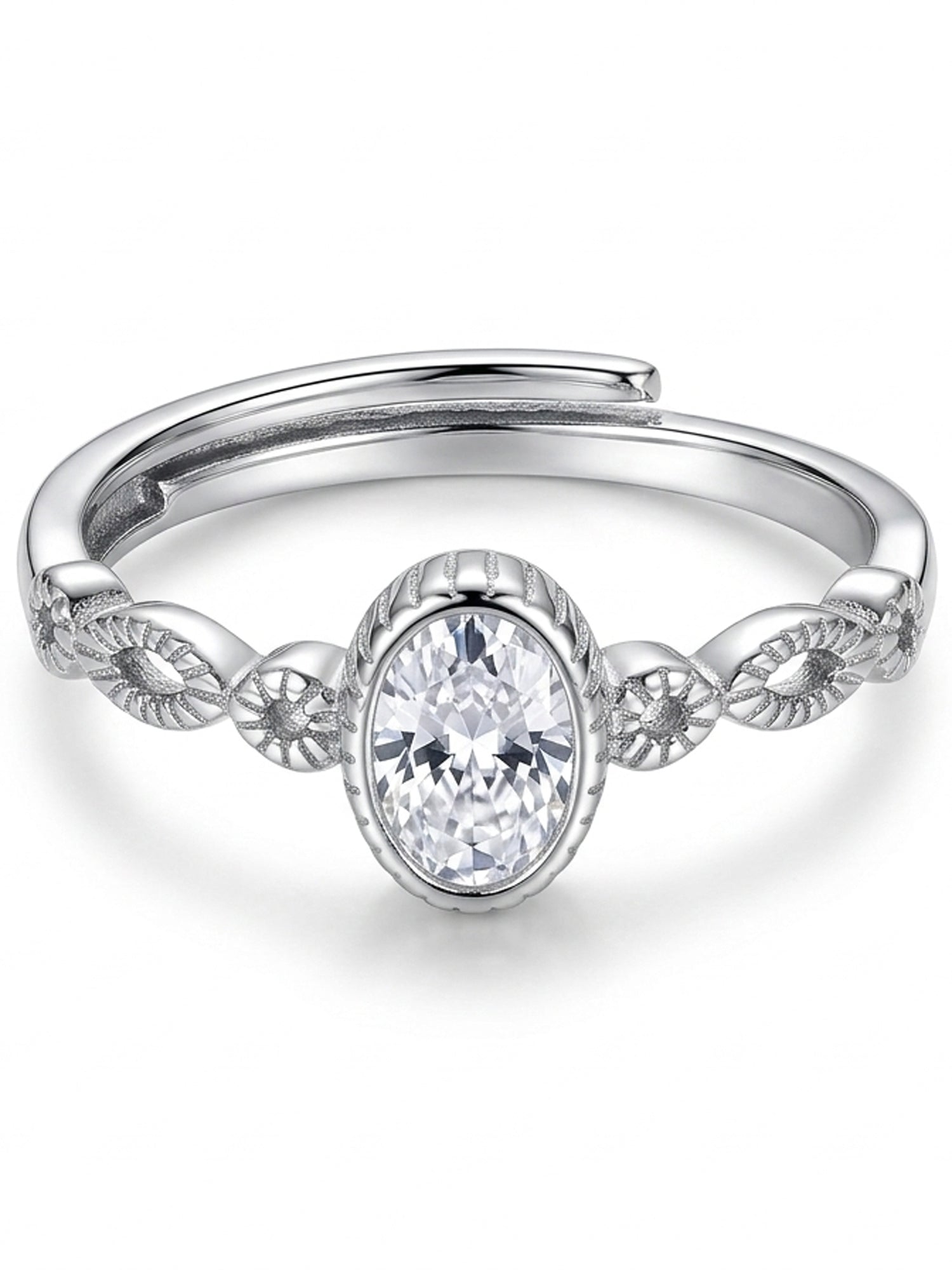 Vintage Oval Halo Ring