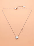 The Lumina Mother-of-Pearl Starburst Pendant Necklace