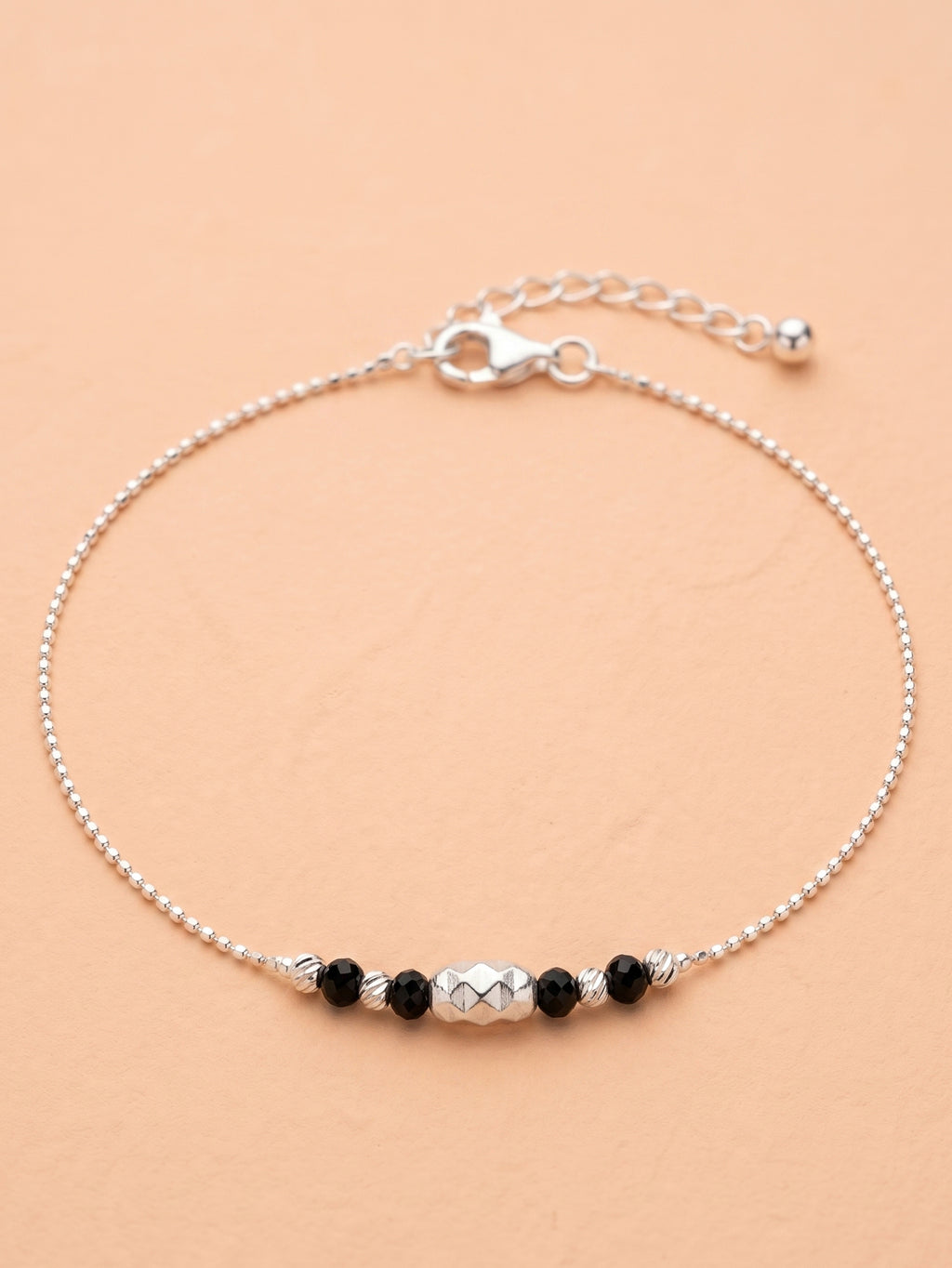 Nocturnal Prism Ball Chain Anklet