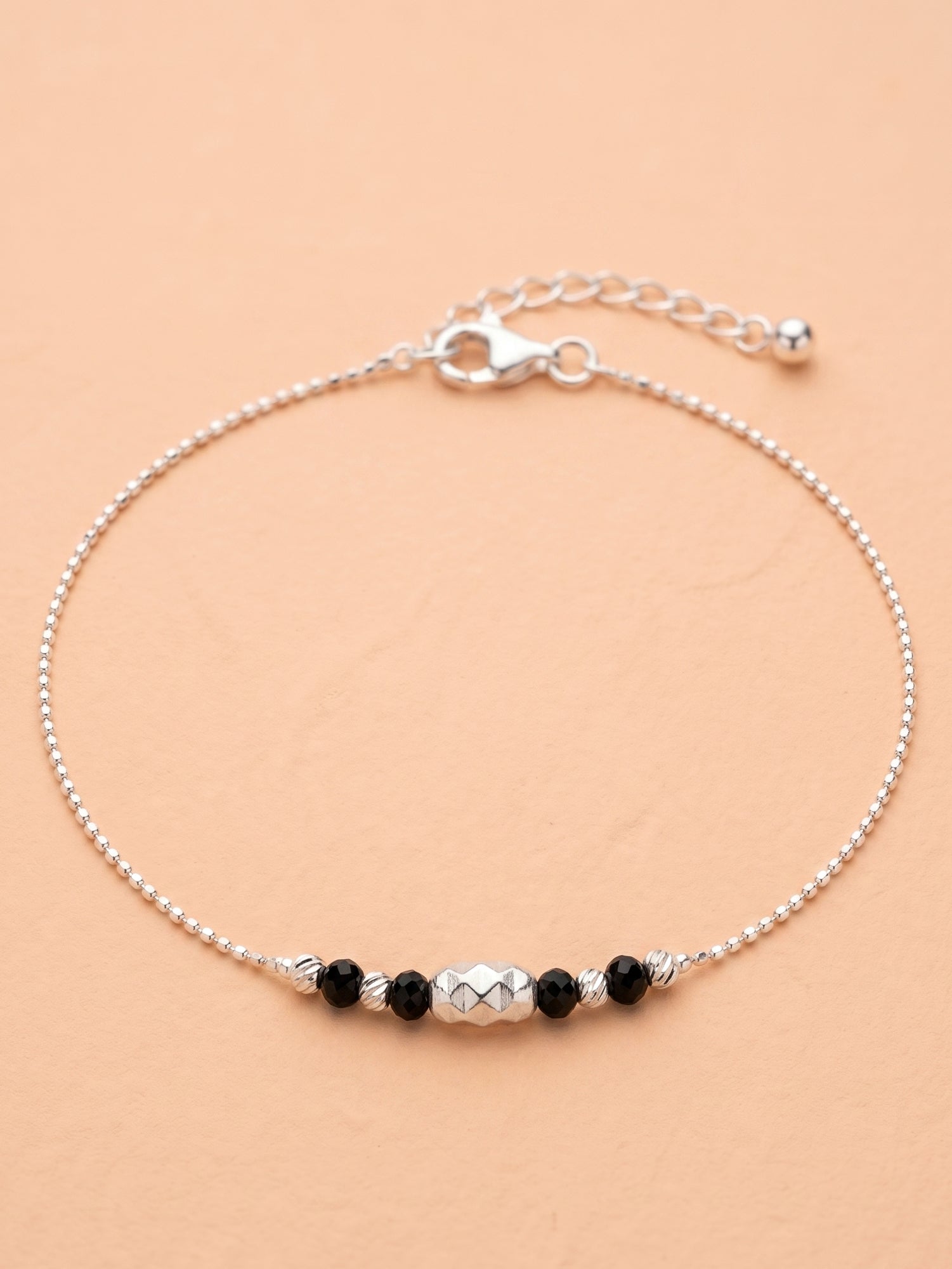 Nocturnal Prism Ball Chain Anklet