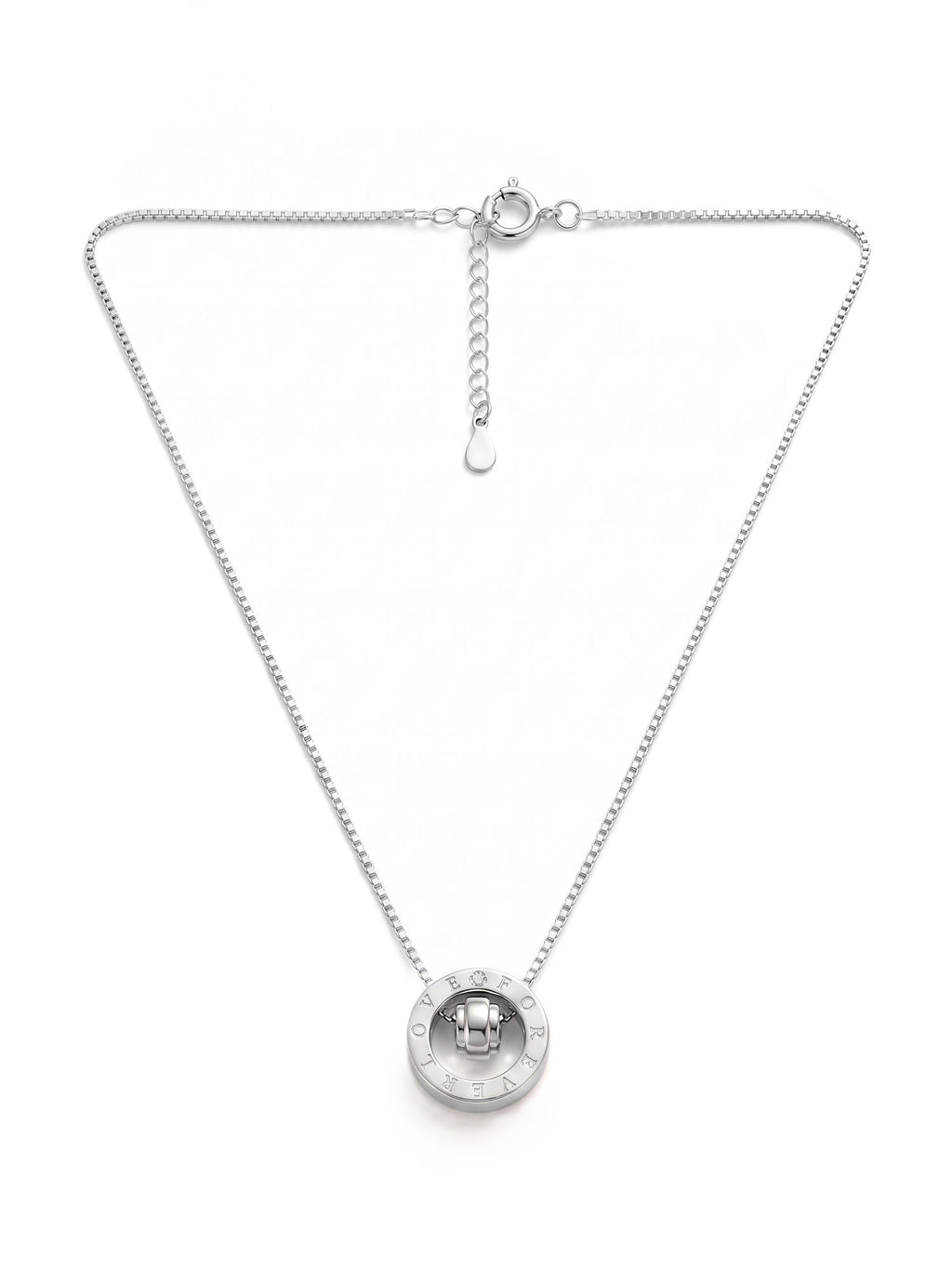 Roseate "Love Forever" Interlocking Ring Necklace