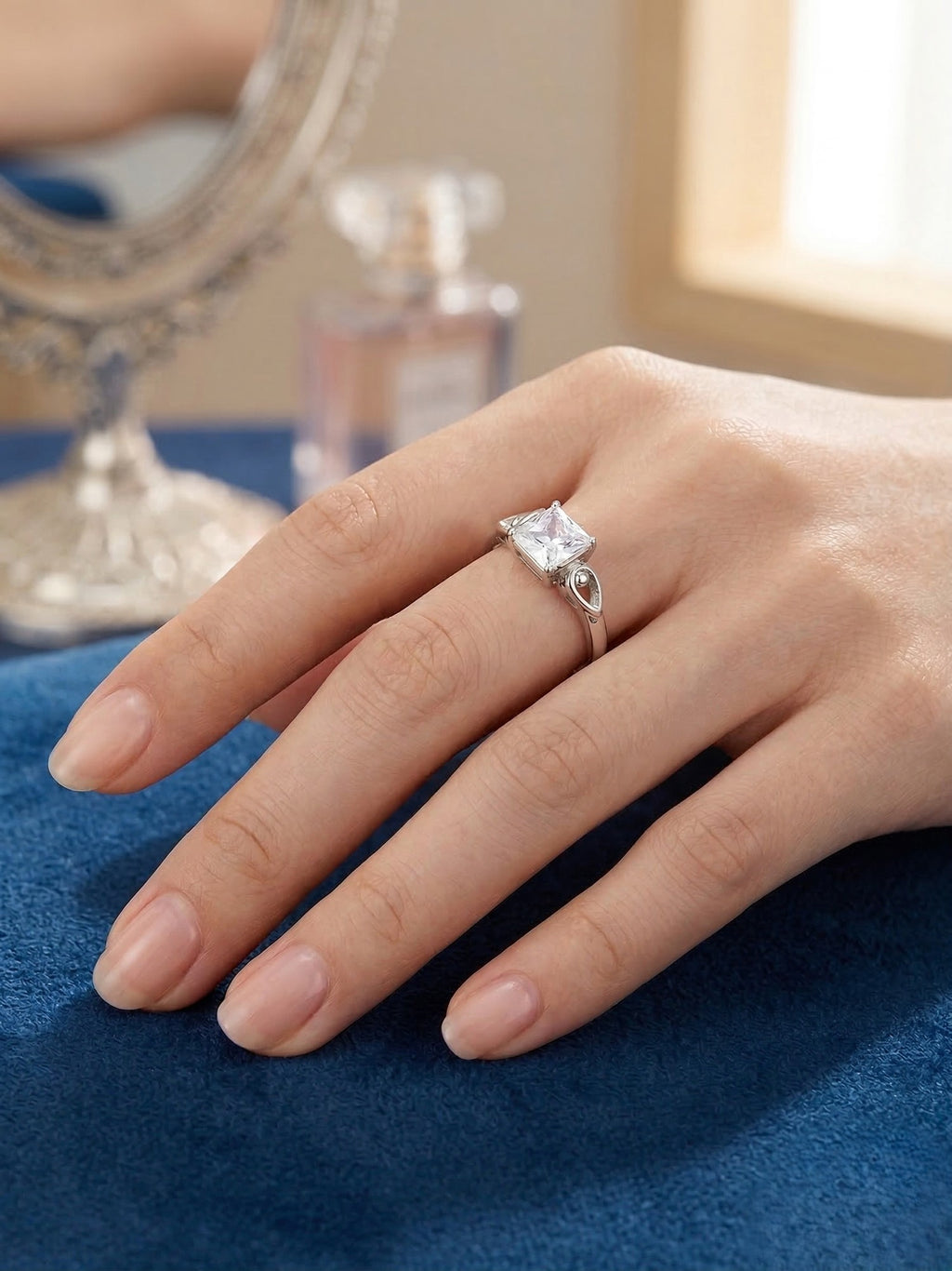 Princess Stellar Solitaire Ring