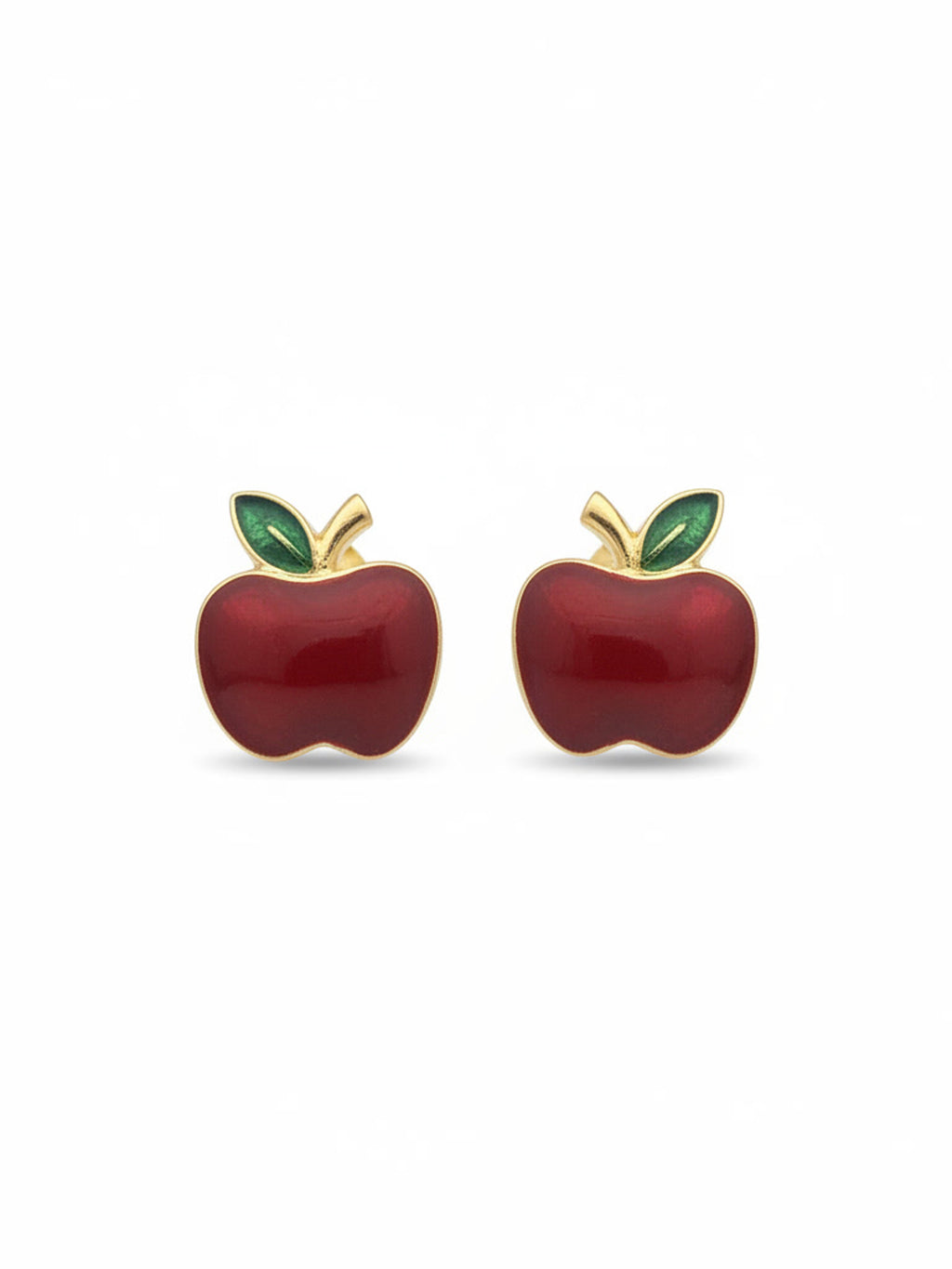 Whimsical Apple Delight Studs
