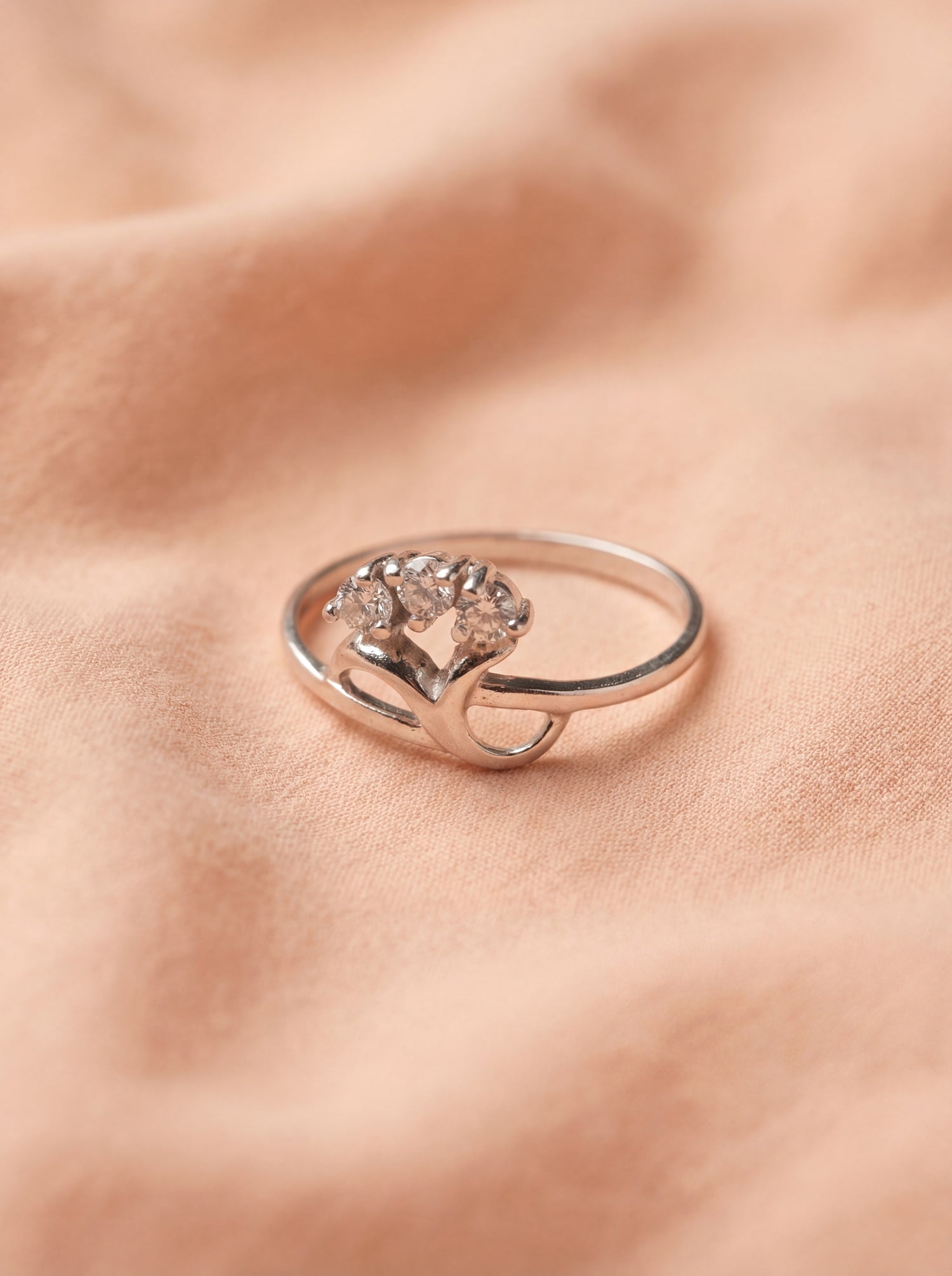 Triple Stone Vine Ring
