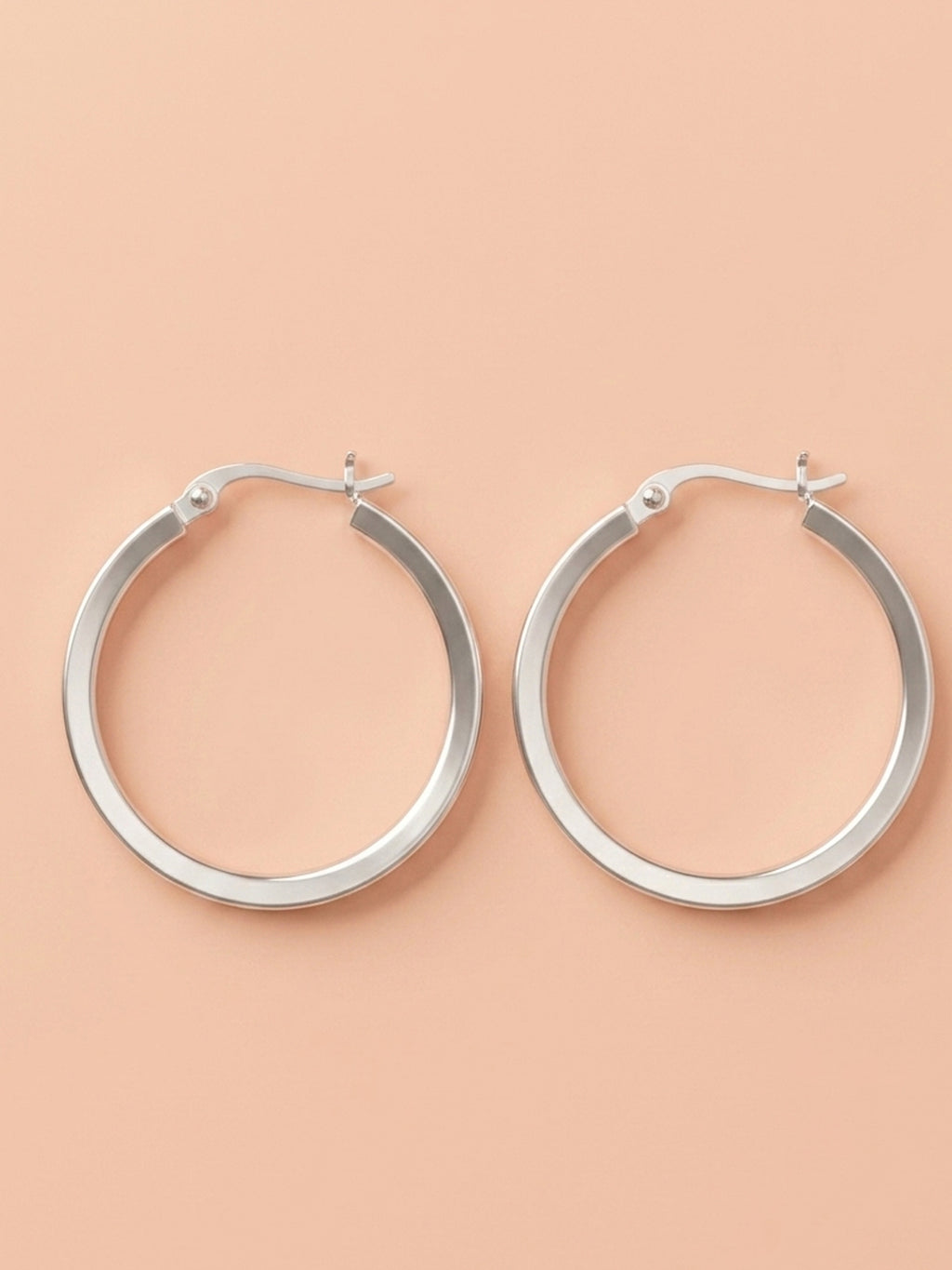 Knife-Edge Polished Hoops