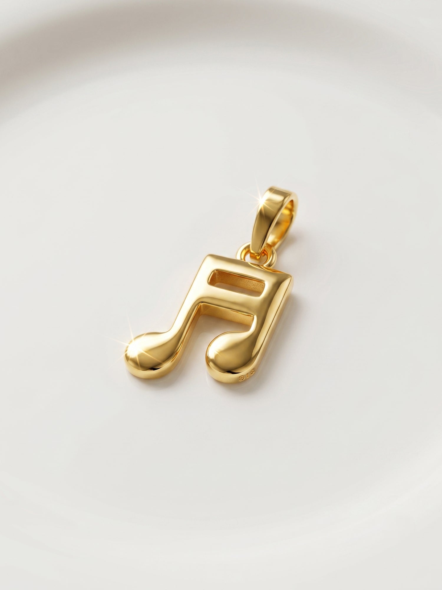 Music Note Gold Pendant