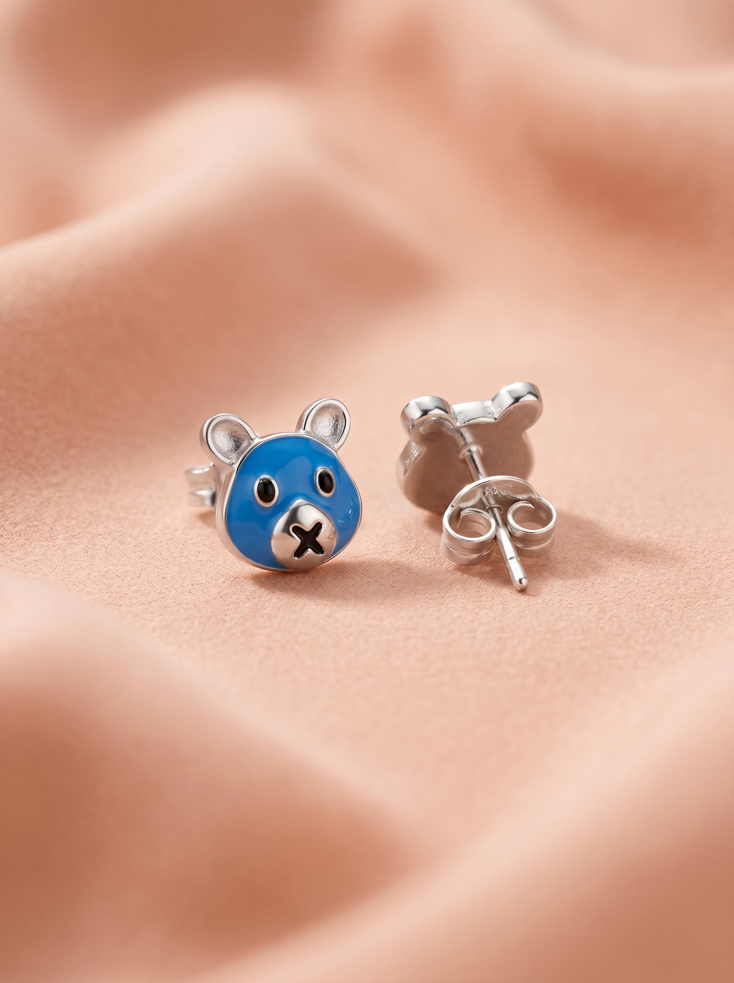 Midnight Blue Teddy Studs