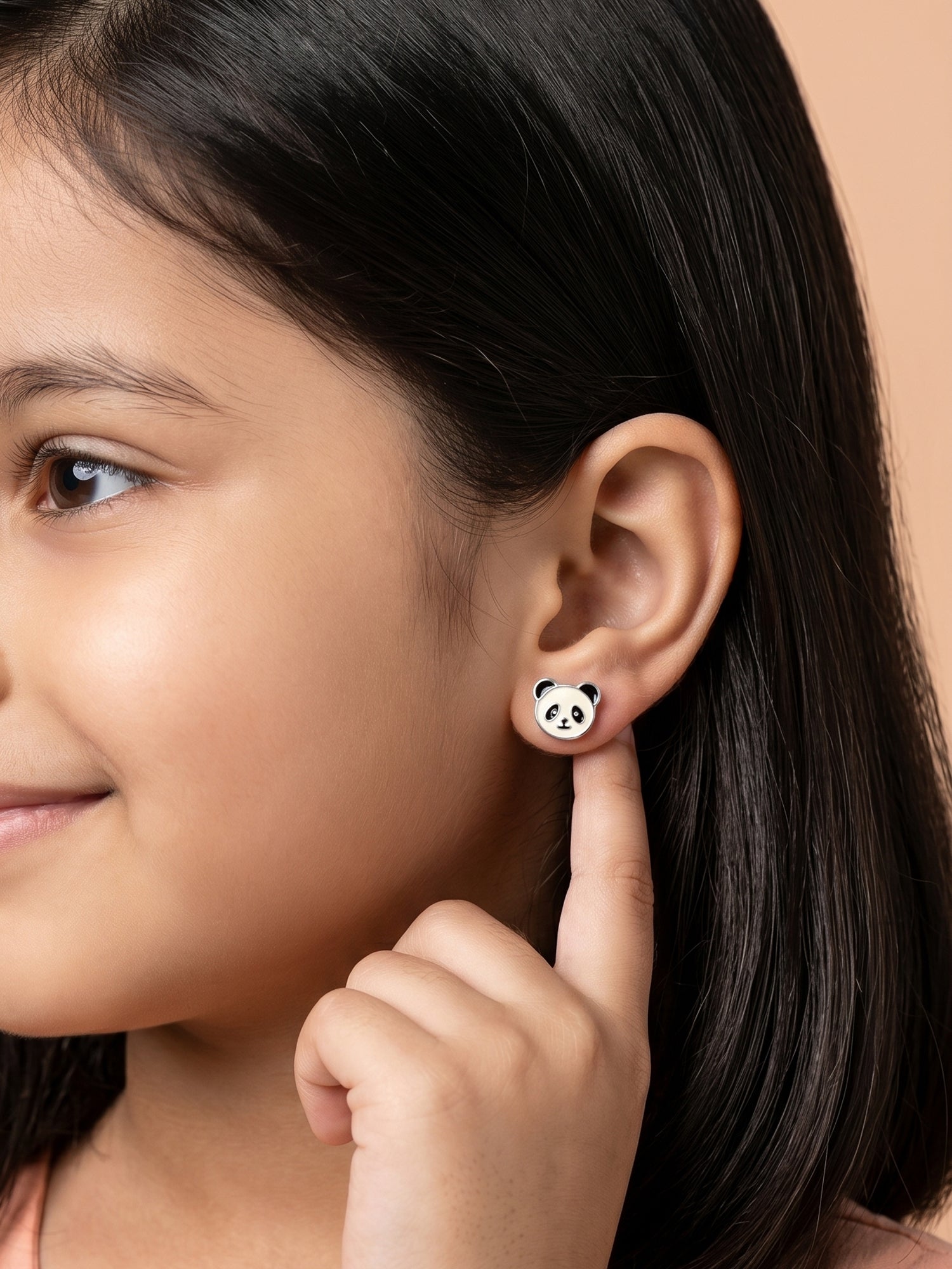 Gentle Giant Panda Studs