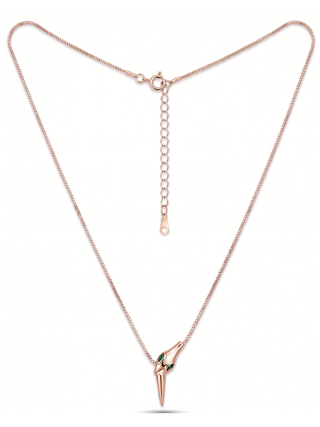 Roseate Serpentine Talon Pendant Necklace