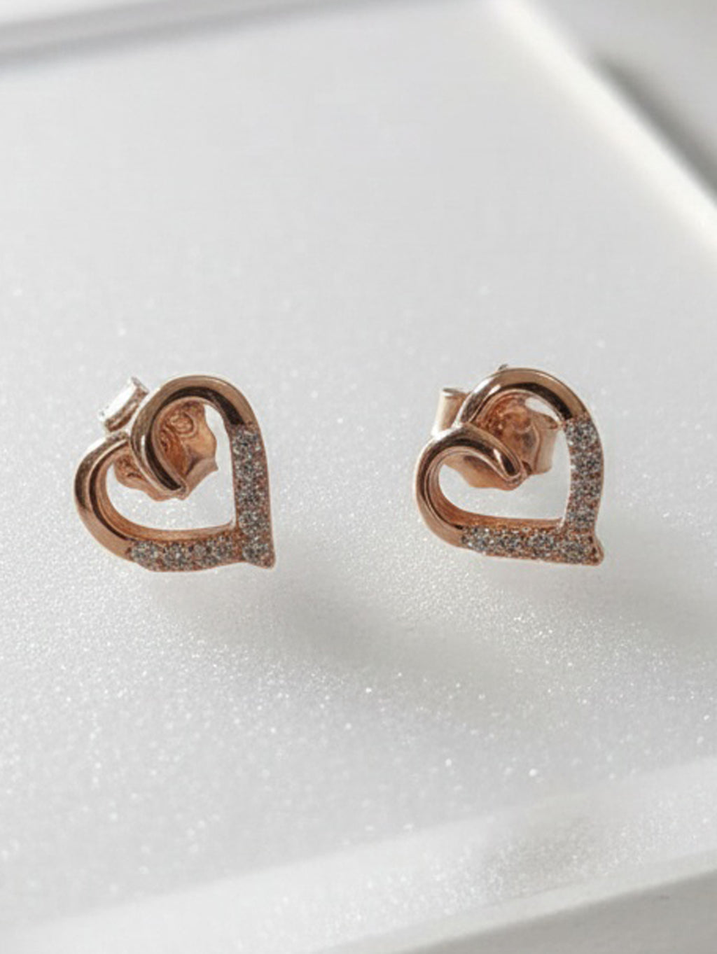 Radiant Entwined Heart Studs