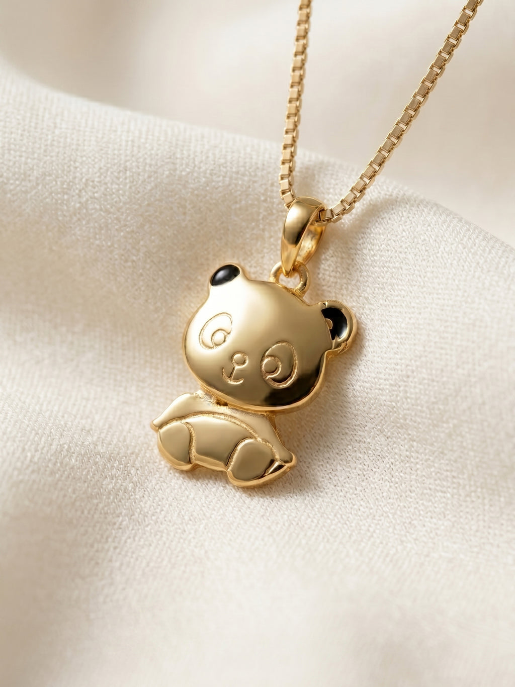 Chubby Panda Pendant Necklace for Kids