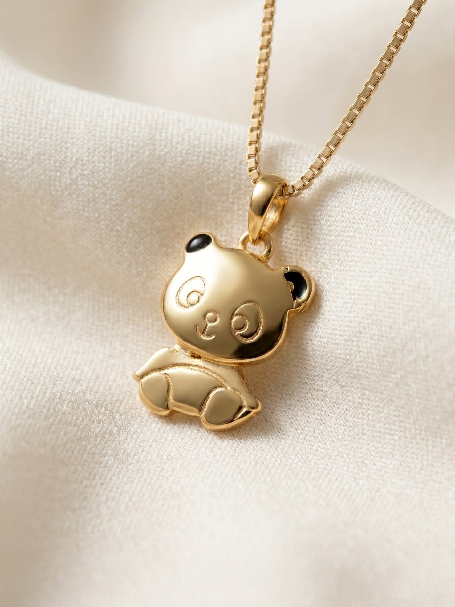 Chubby Panda Pendant Necklace for Kids