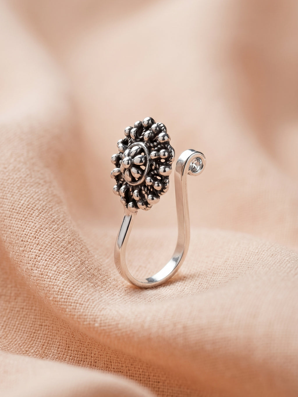 Vintage Sunburst Clip-On Nose Ring