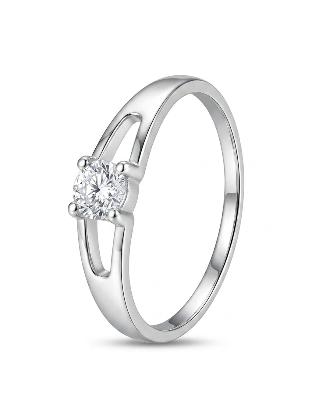 Split-Shank Solitaire Ring