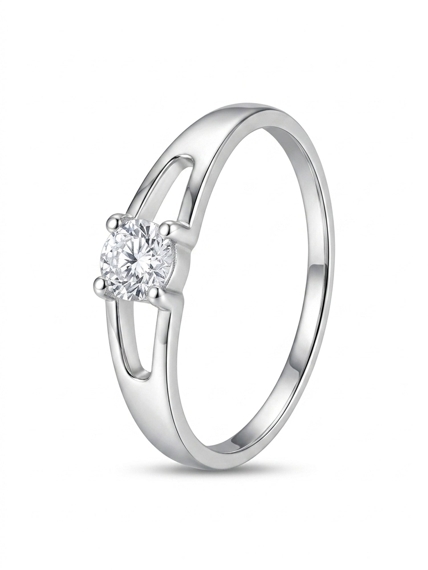Split-Shank Solitaire Ring