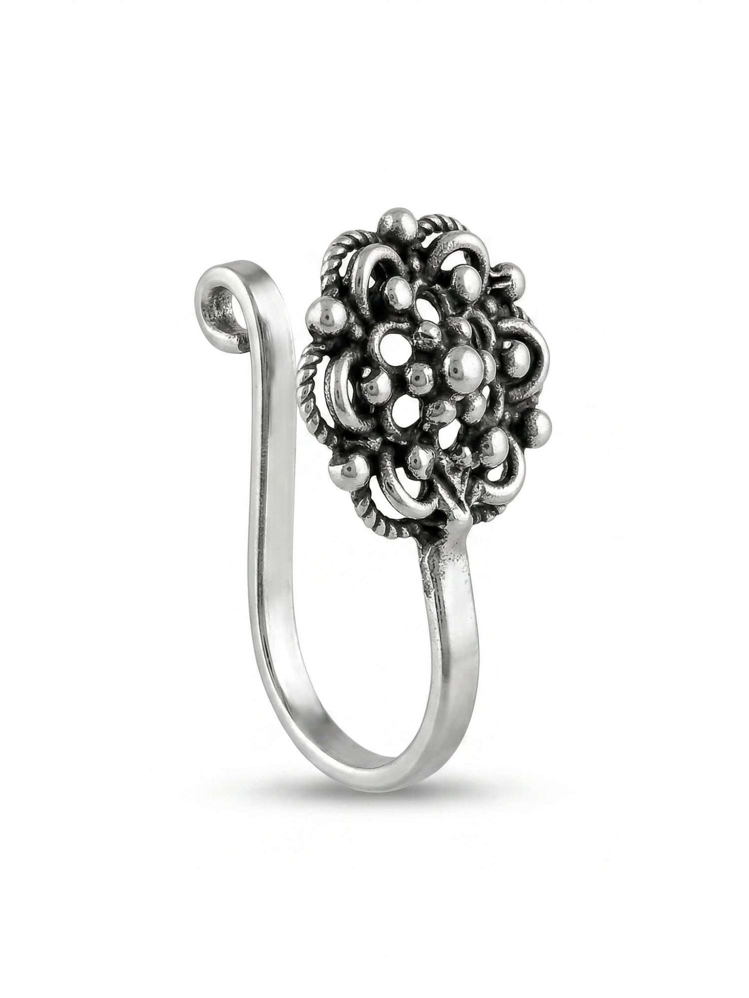 Braided Blossom Nose Pin