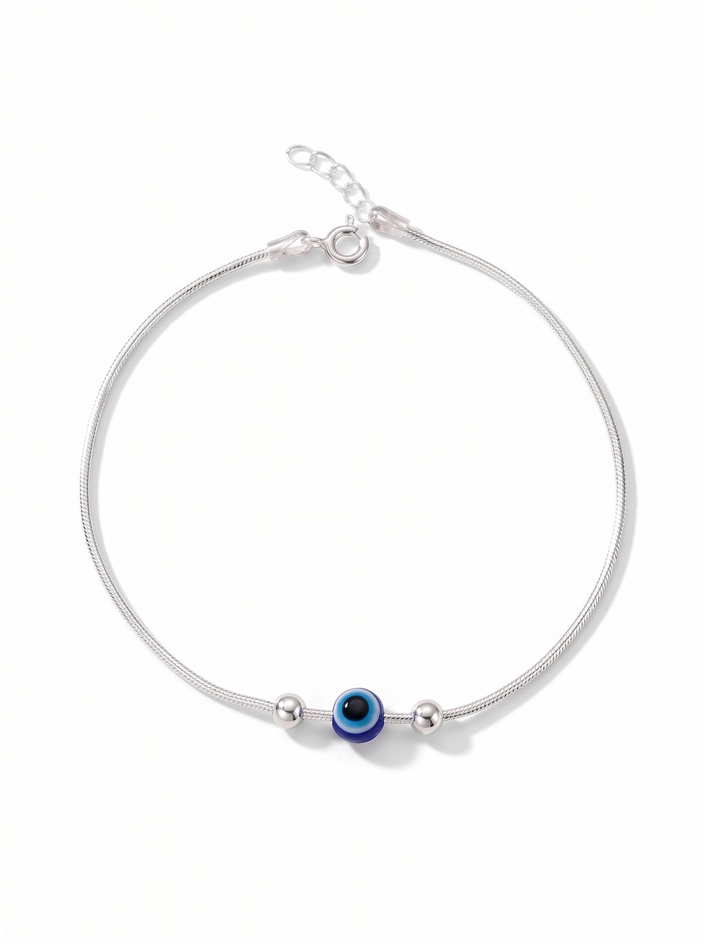 Evil Eye Snake Chain Anklet