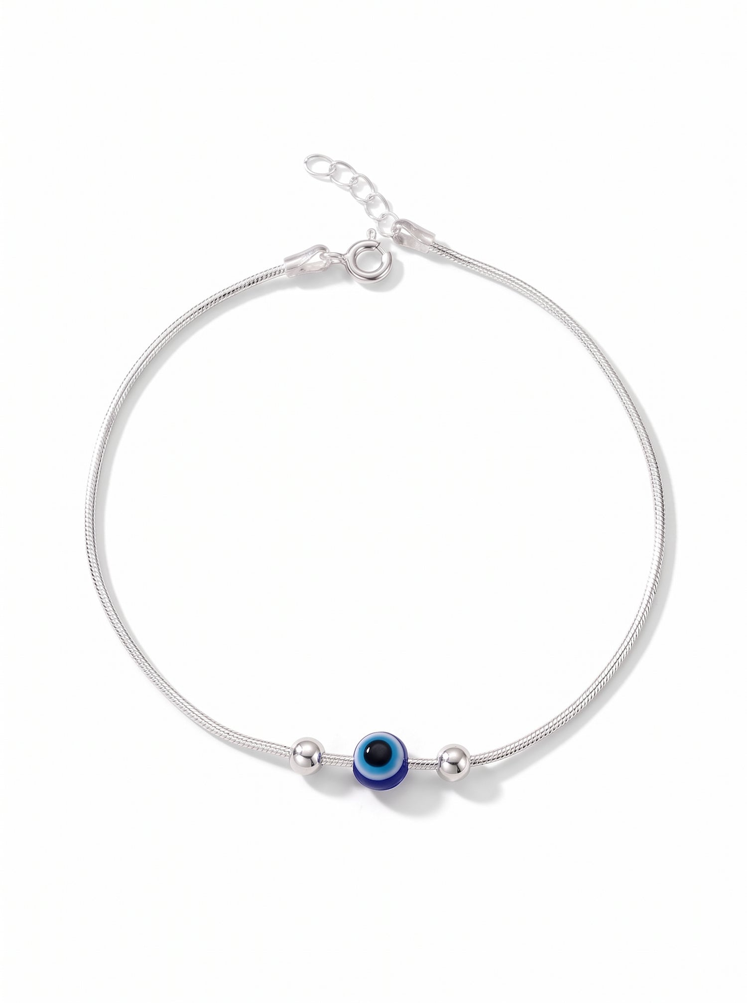 Evil Eye Snake Chain Anklet