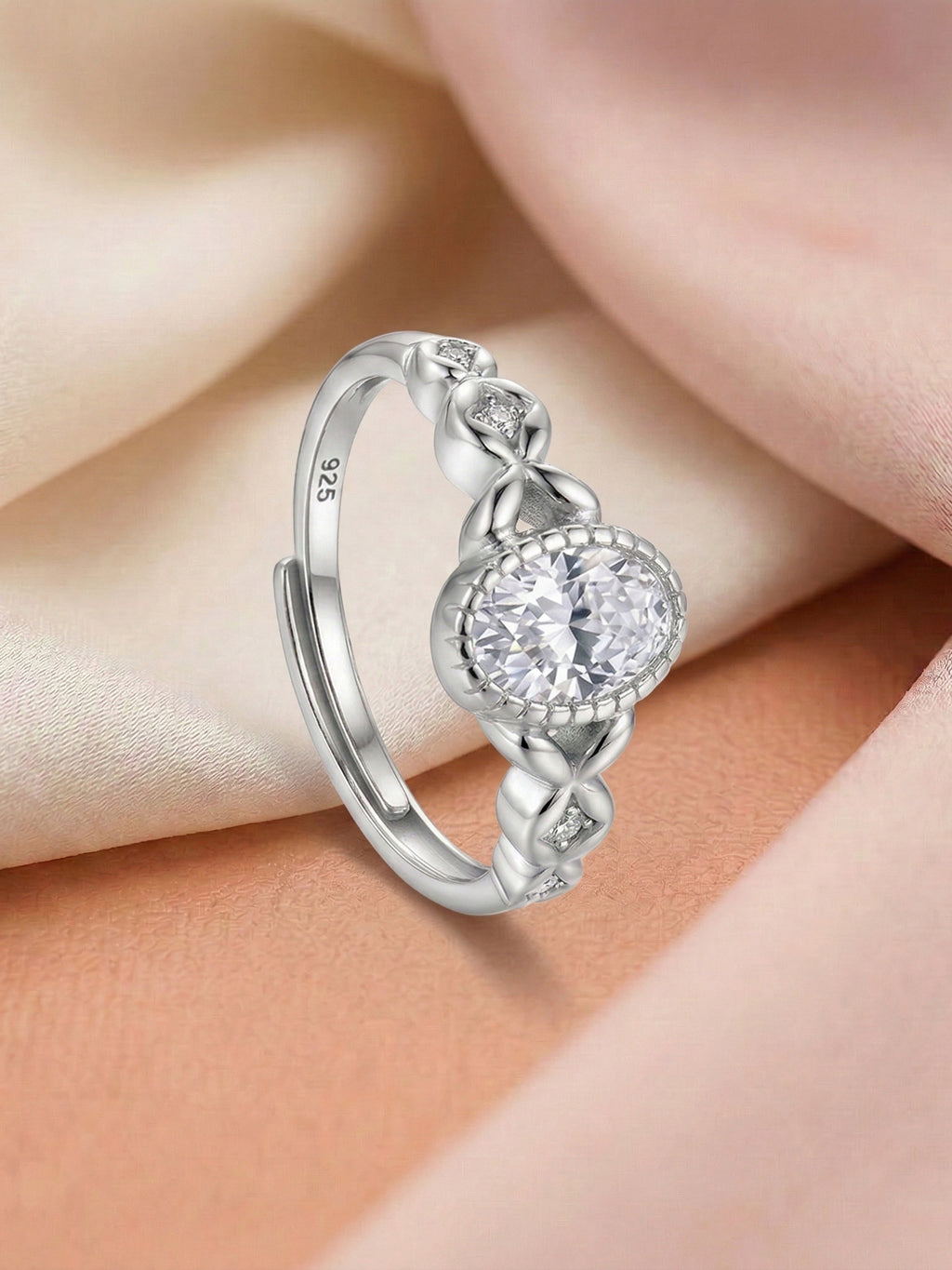 Vintage Oval Milgrain Ring