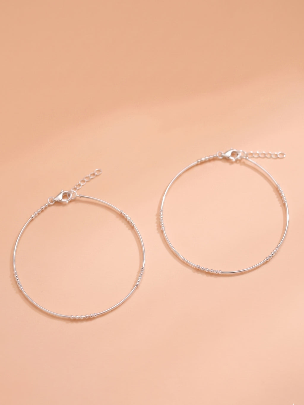 Starlight Morse Anklet Pair
