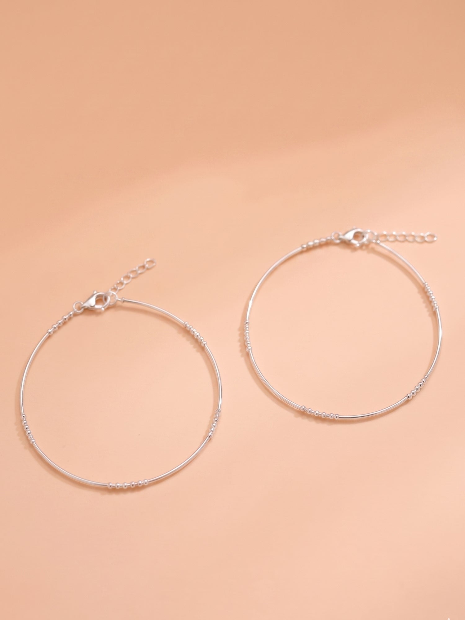 Starlight Morse Anklet Pair