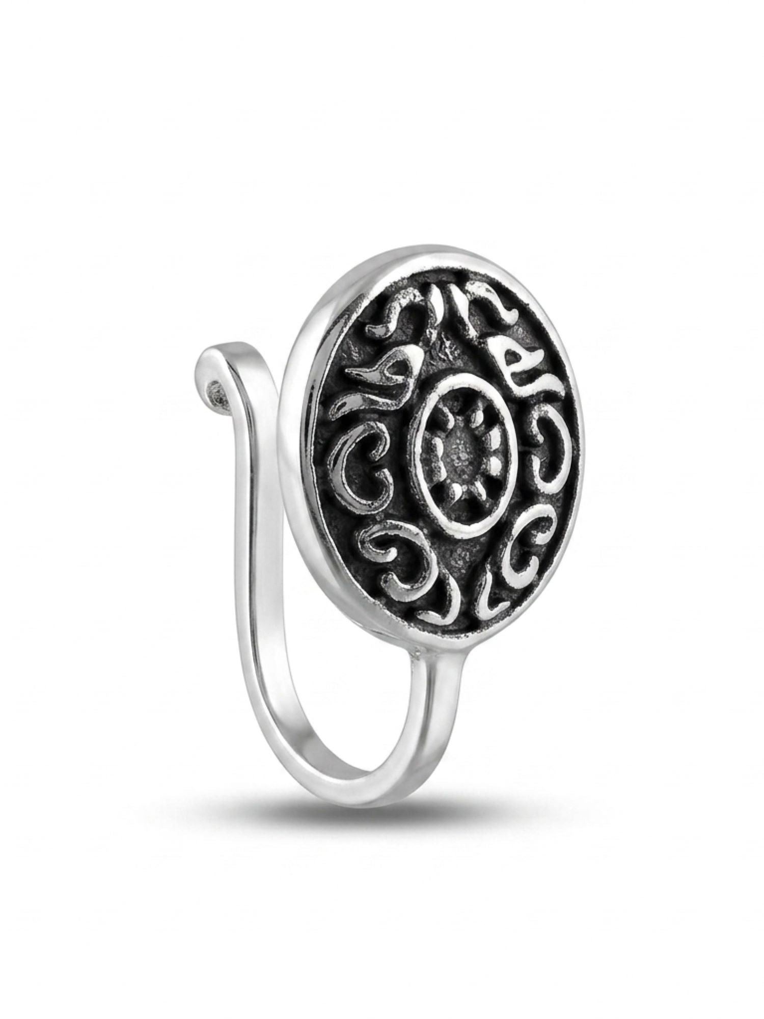Medallion Scroll Nose Pin