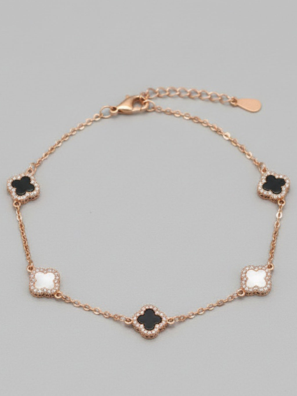 Monochrome Clover Bracelet