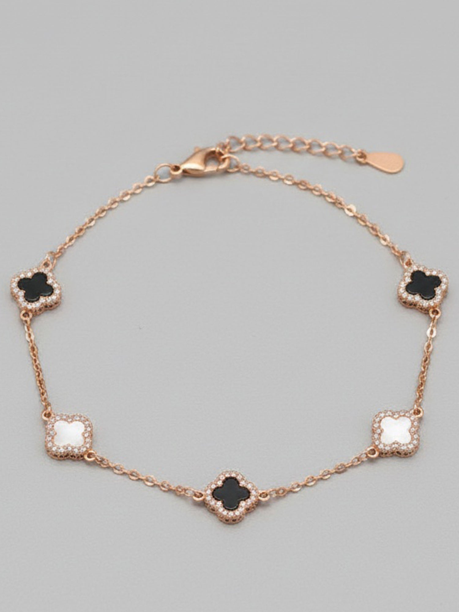 Monochrome Clover Bracelet