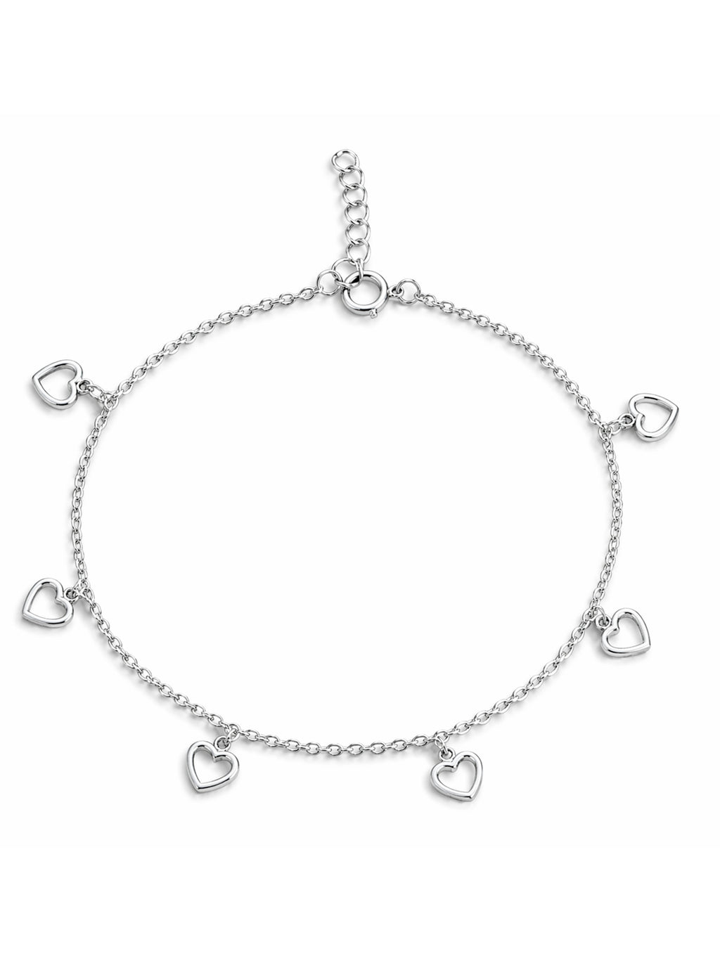 Whimsical Hearts Charm Anklet