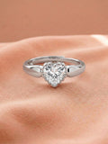 Radiant Heart Solitaire Ring