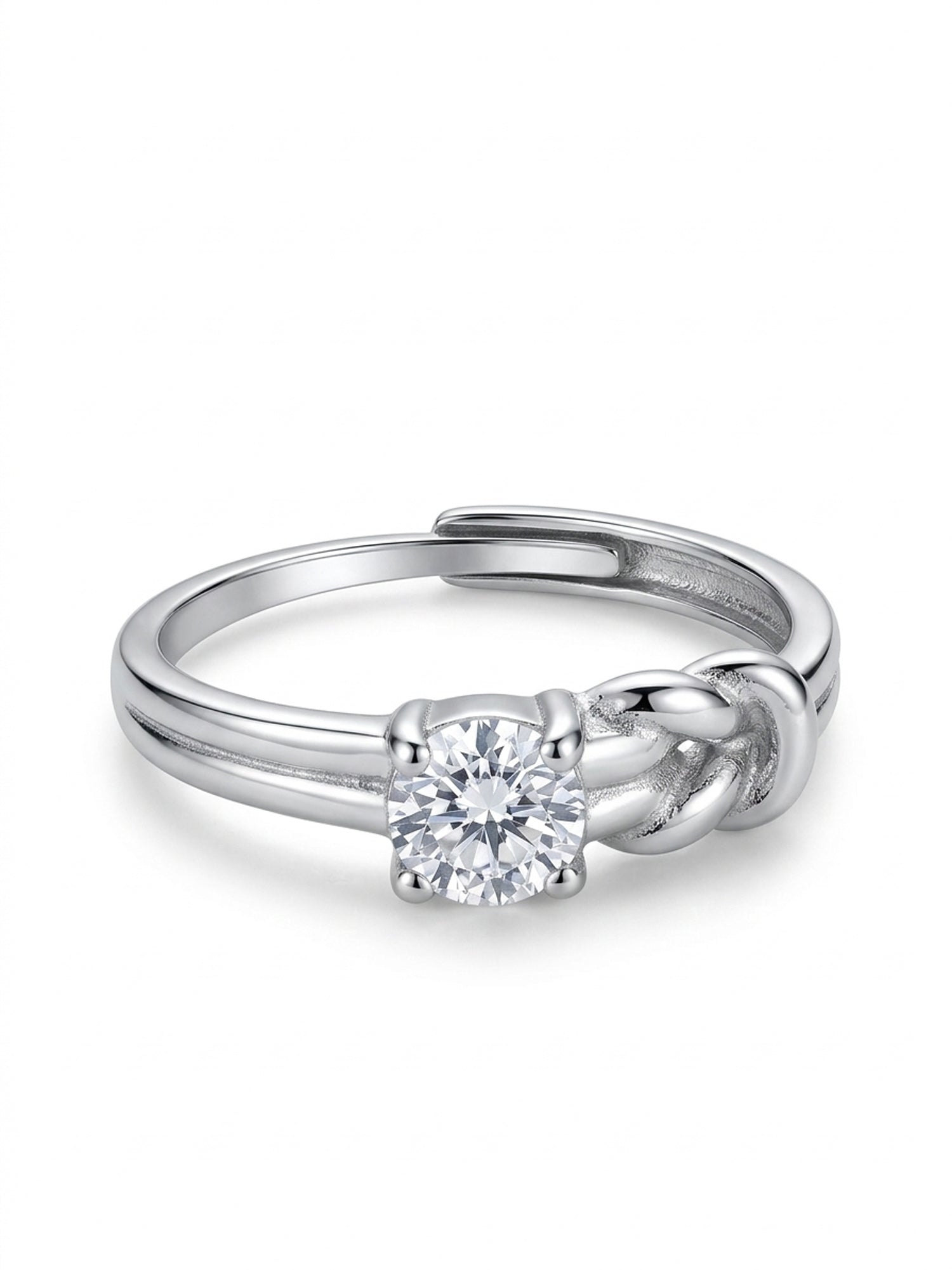 Entwined Solitaire Ring