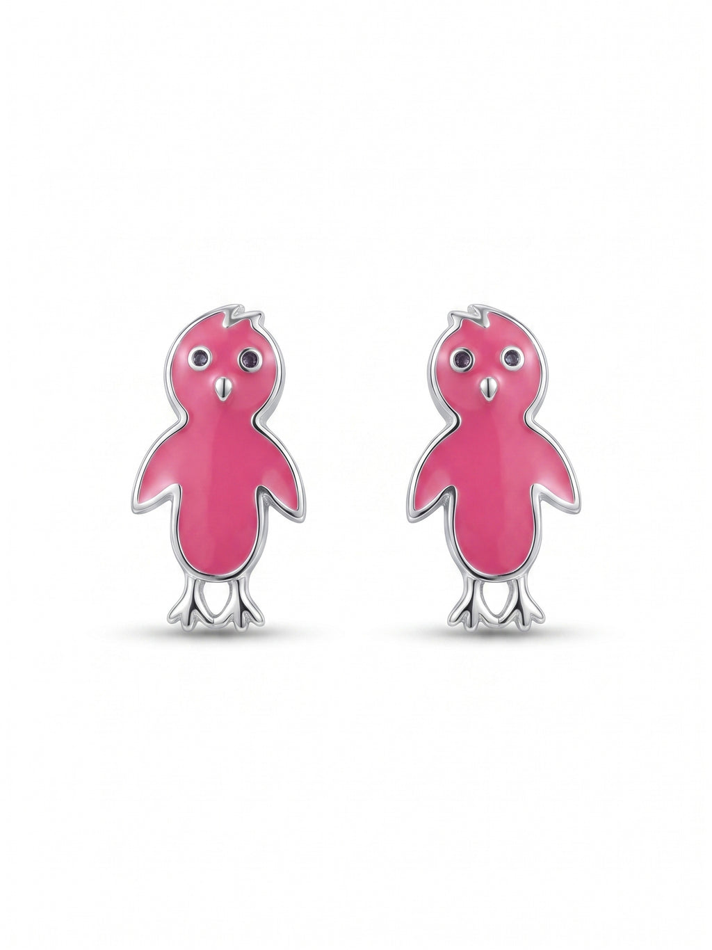 Rosy Chicklet Studs