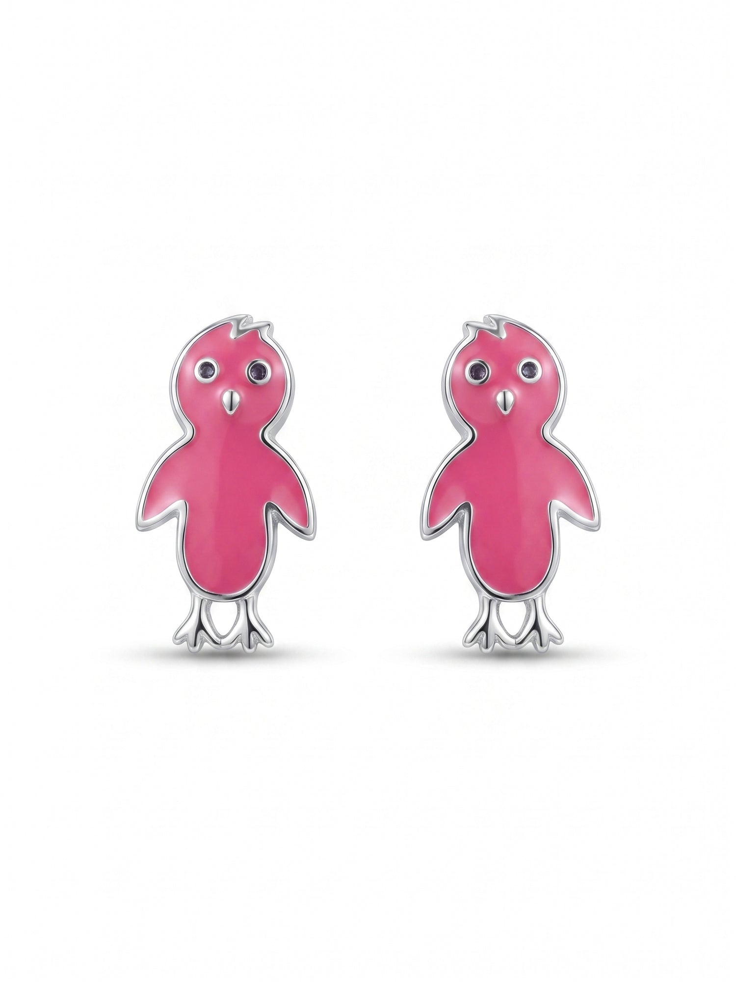 Rosy Chicklet Studs