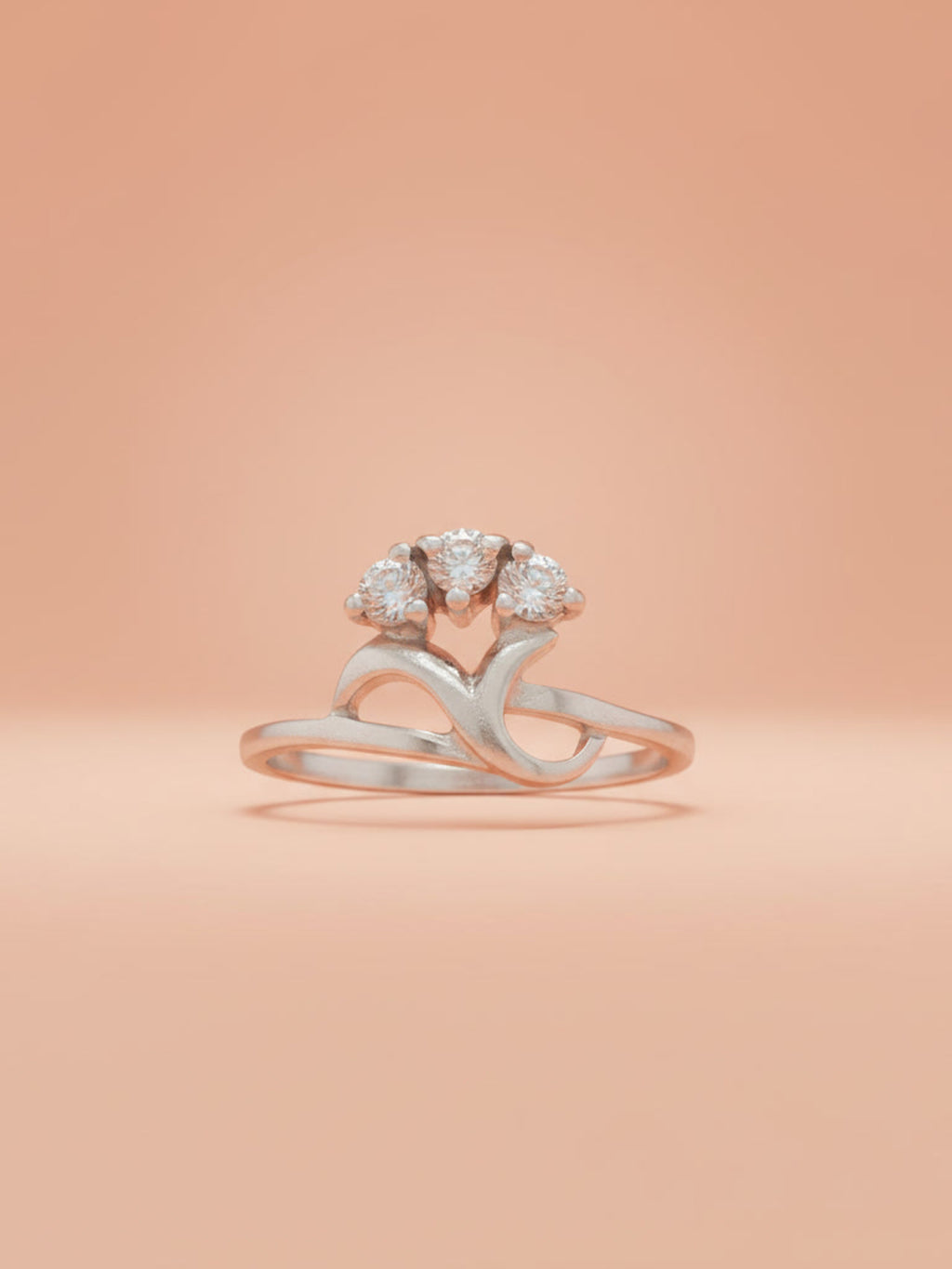 Triple Stone Vine Ring
