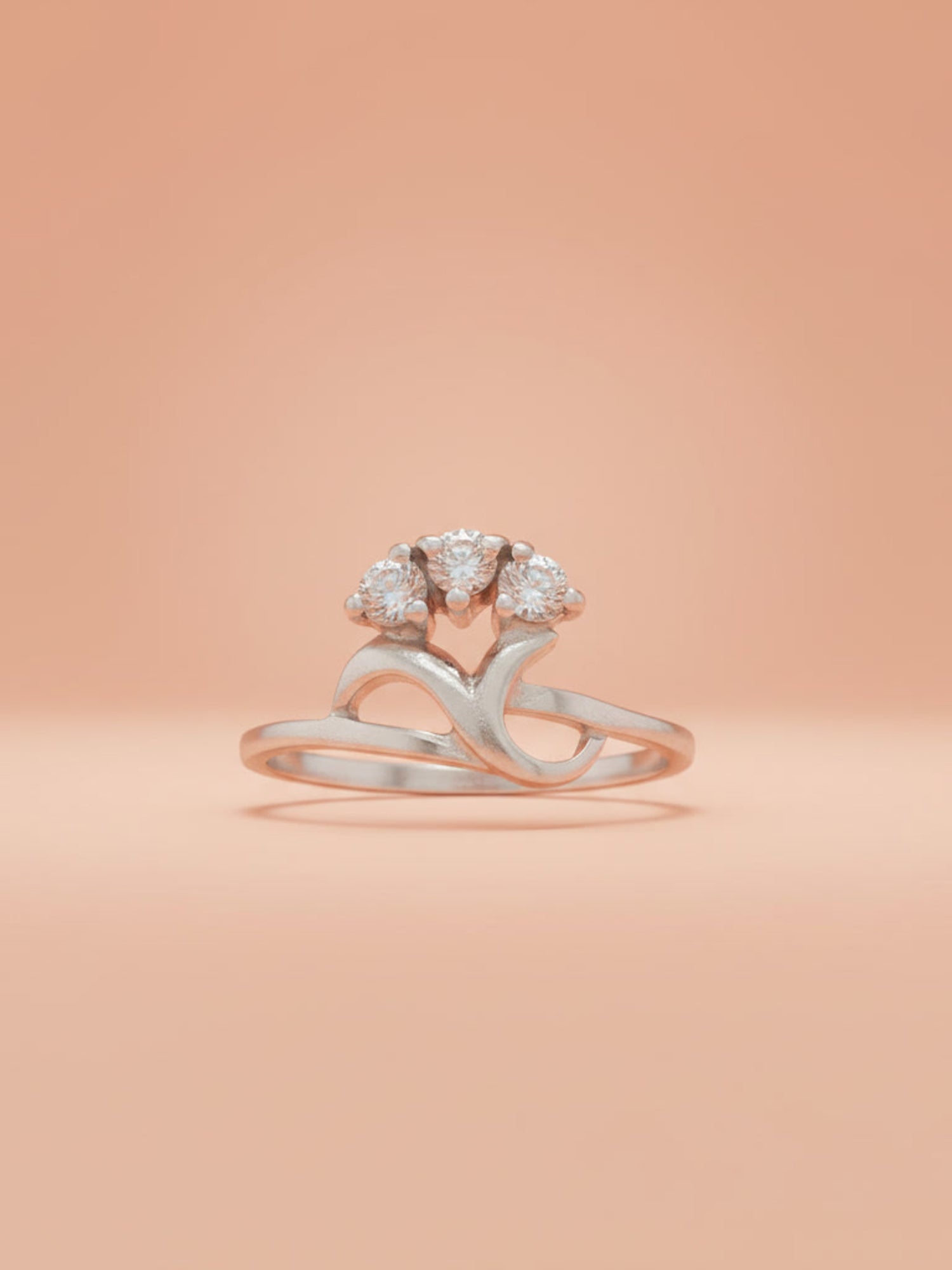 Triple Stone Vine Ring