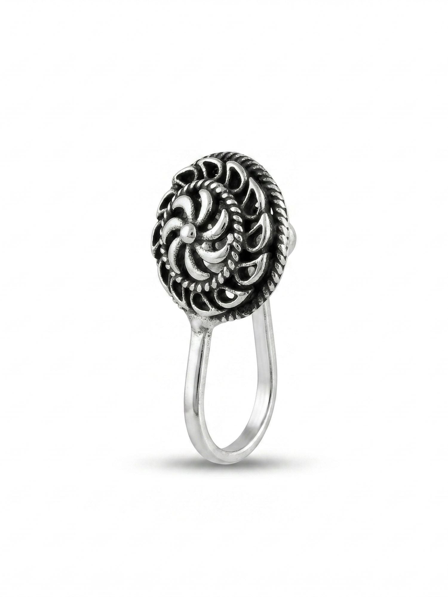 Antique Swirl Mandala Nose Pin