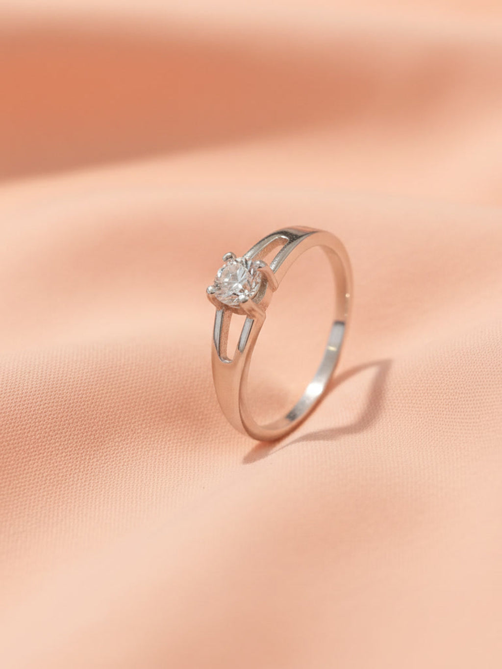 Split-Shank Solitaire Ring